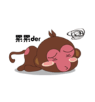 Naughty Luckily Monkey（個別スタンプ：9）