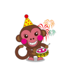 Naughty Luckily Monkey（個別スタンプ：21）
