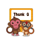Naughty Luckily Monkey（個別スタンプ：24）