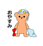 蝶ネクタイのクマさん（個別スタンプ：2）
