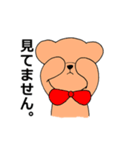 蝶ネクタイのクマさん（個別スタンプ：11）