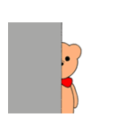 蝶ネクタイのクマさん（個別スタンプ：17）
