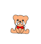 蝶ネクタイのクマさん（個別スタンプ：21）