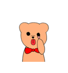 蝶ネクタイのクマさん（個別スタンプ：31）