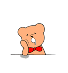 蝶ネクタイのクマさん（個別スタンプ：33）