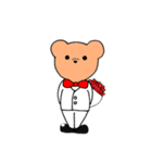 蝶ネクタイのクマさん（個別スタンプ：40）