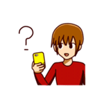 スマホゲームをする人（個別スタンプ：4）