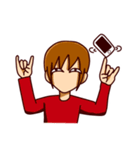 スマホゲームをする人（個別スタンプ：7）