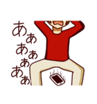 スマホゲームをする人（個別スタンプ：16）