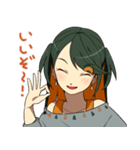 おやさいガール かぼちゃせんぱい（個別スタンプ：1）