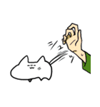 しもぶくれねこスタンプ（個別スタンプ：15）