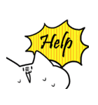 しもぶくれねこスタンプ（個別スタンプ：21）