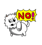 White Pomeranian enjoy life（個別スタンプ：9）