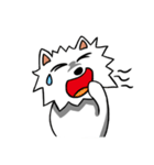 White Pomeranian enjoy life（個別スタンプ：13）