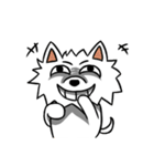 White Pomeranian enjoy life（個別スタンプ：18）