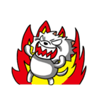 White Pomeranian enjoy life（個別スタンプ：19）