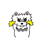 White Pomeranian enjoy life（個別スタンプ：20）