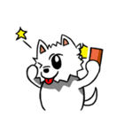 White Pomeranian enjoy life（個別スタンプ：21）