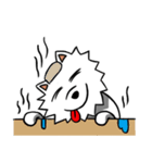 White Pomeranian enjoy life（個別スタンプ：28）