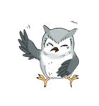 Lazy Grey Owl（個別スタンプ：1）