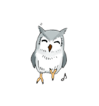 Lazy Grey Owl（個別スタンプ：2）