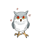 Lazy Grey Owl（個別スタンプ：7）