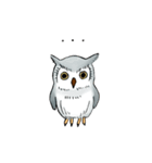 Lazy Grey Owl（個別スタンプ：9）