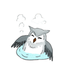 Lazy Grey Owl（個別スタンプ：10）