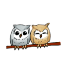 Lazy Grey Owl（個別スタンプ：11）