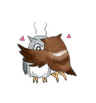 Lazy Grey Owl（個別スタンプ：13）