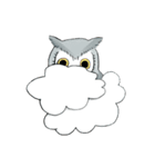 Lazy Grey Owl（個別スタンプ：14）