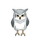 Lazy Grey Owl（個別スタンプ：20）