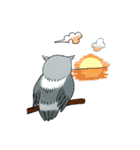 Lazy Grey Owl（個別スタンプ：25）