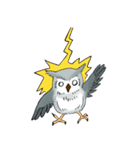 Lazy Grey Owl（個別スタンプ：26）