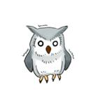 Lazy Grey Owl（個別スタンプ：28）