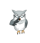 Lazy Grey Owl（個別スタンプ：29）