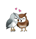 Lazy Grey Owl（個別スタンプ：30）