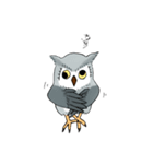 Lazy Grey Owl（個別スタンプ：35）