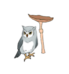 Lazy Grey Owl（個別スタンプ：36）