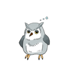 Lazy Grey Owl（個別スタンプ：38）