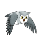 Lazy Grey Owl（個別スタンプ：40）