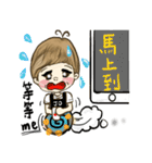 ME girl living nail 3（個別スタンプ：33）