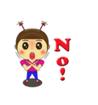 Nong Maiway Cute little girl（個別スタンプ：9）