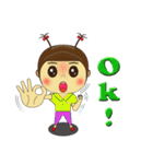 Nong Maiway Cute little girl（個別スタンプ：10）