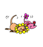今日もいる！友達のネズ美くんと花うそ。（個別スタンプ：14）