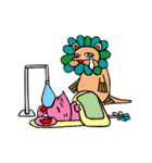 今日もいる！友達のネズ美くんと花うそ。（個別スタンプ：17）