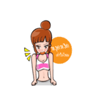 Cute healthy girl（個別スタンプ：12）