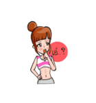 Cute healthy girl（個別スタンプ：29）