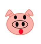 大きな豚顔（個別スタンプ：3）