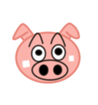 大きな豚顔（個別スタンプ：4）